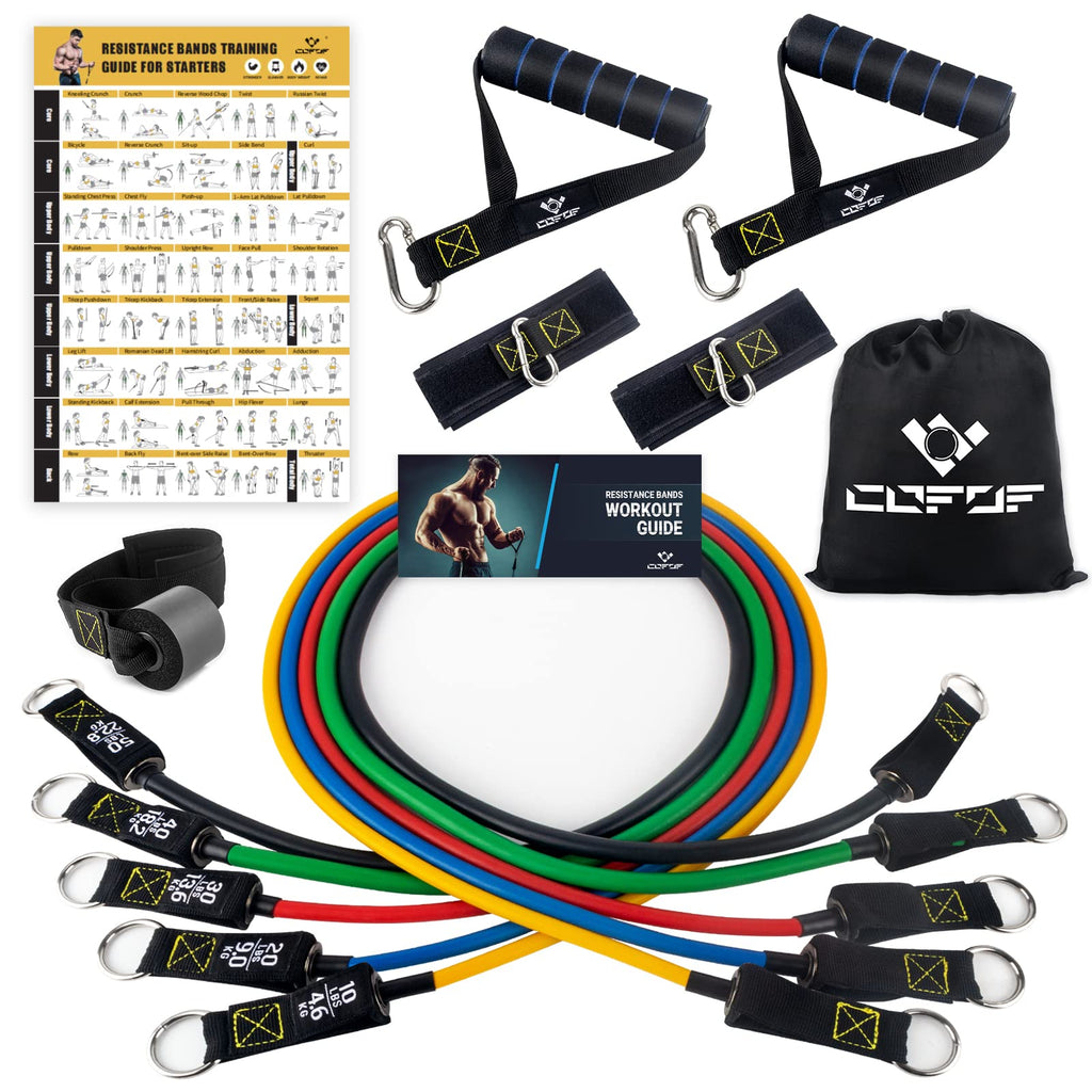 Resistance Bands Set with Handles & Door Anchor