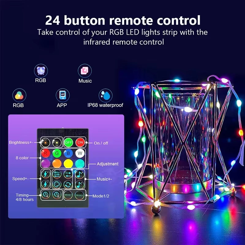 Dreamcolor Bluetooth RGB LED Fairy String Lights