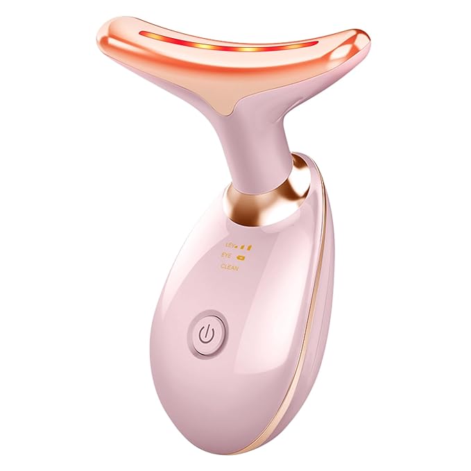 7-Color LED Microcurrent Facial Massager – Skin Firming Face & Neck Tool