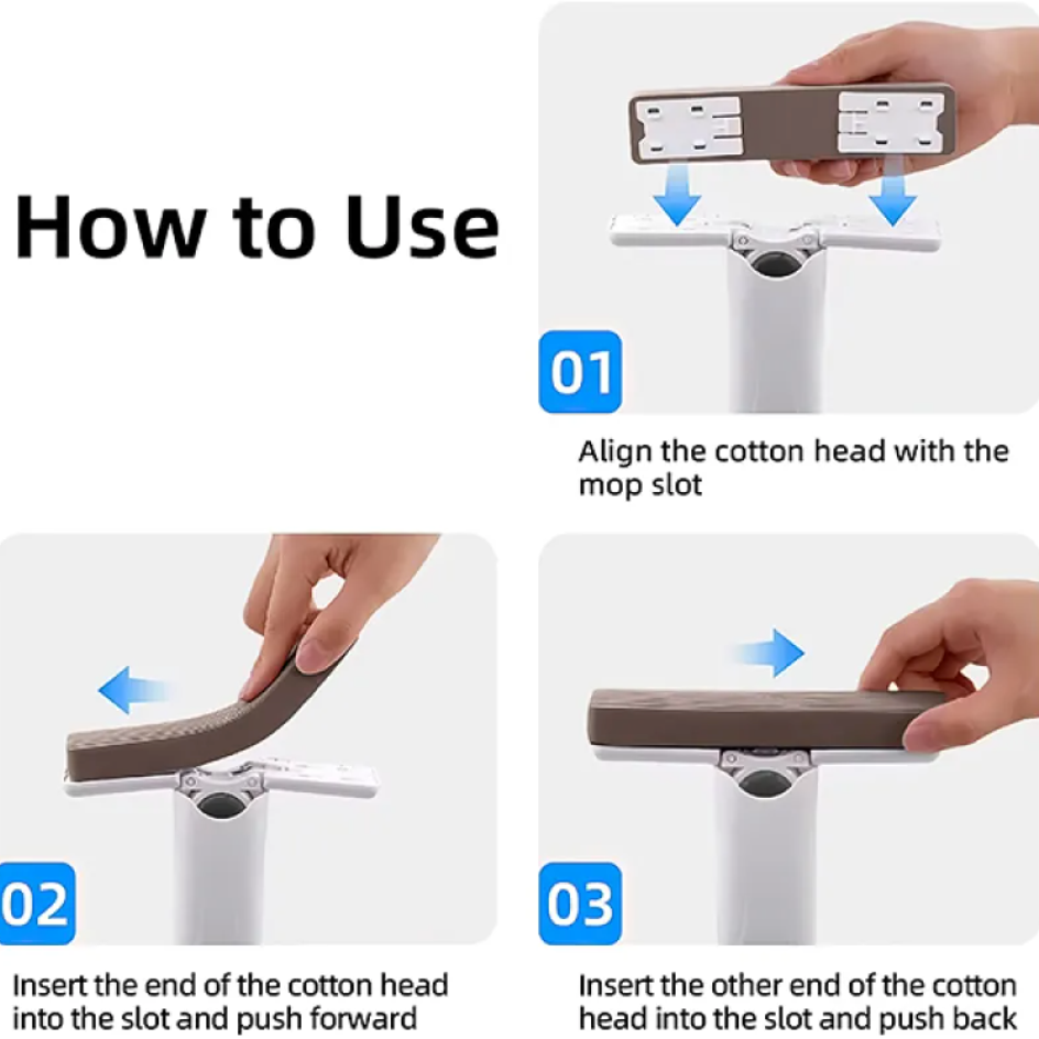 Self-Squeeze Portable Mop and Squeegee