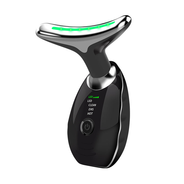 7-Color LED Microcurrent Facial Massager – Skin Firming Face & Neck Tool