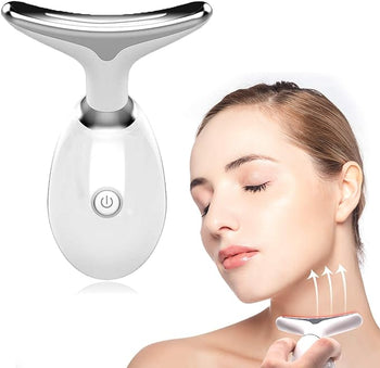 7-Color LED Microcurrent Facial Massager – Skin Firming Face & Neck Tool