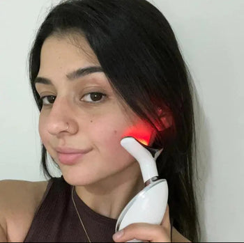7-Color LED Microcurrent Facial Massager – Skin Firming Face & Neck Tool