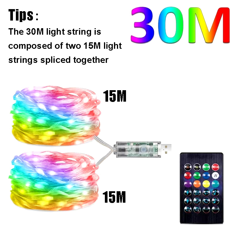Dreamcolor Bluetooth RGB LED Fairy String Lights