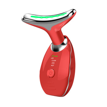 7-Color LED Microcurrent Facial Massager – Skin Firming Face & Neck Tool