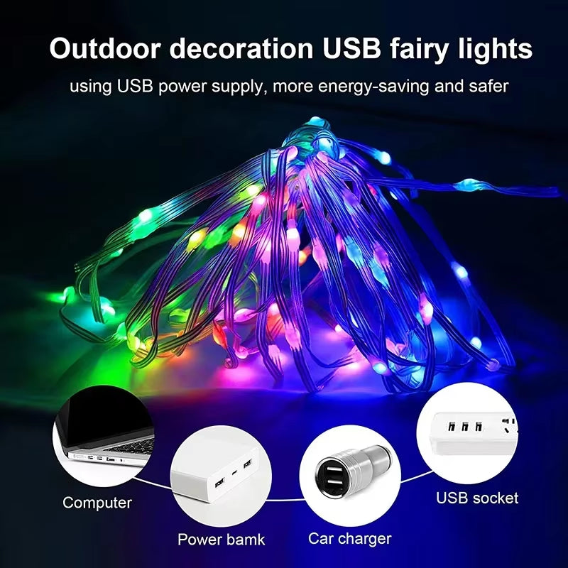 Dreamcolor Bluetooth RGB LED Fairy String Lights